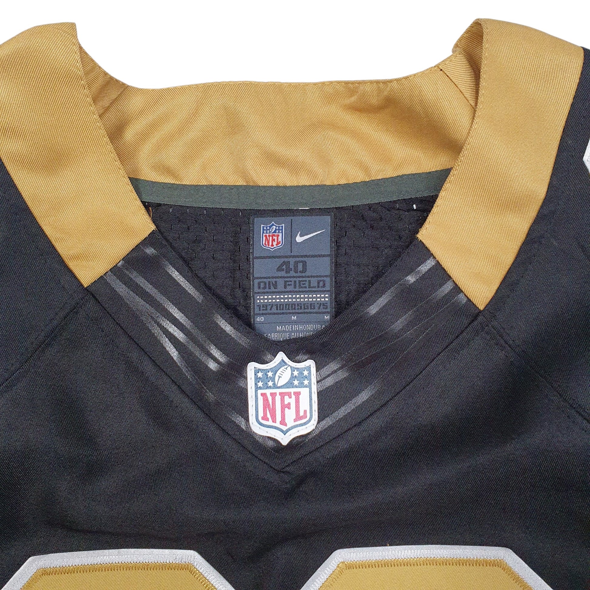 Mens Black NFL New Orleans Saints Jersey Snead 33 Short Sleeve T Shirt