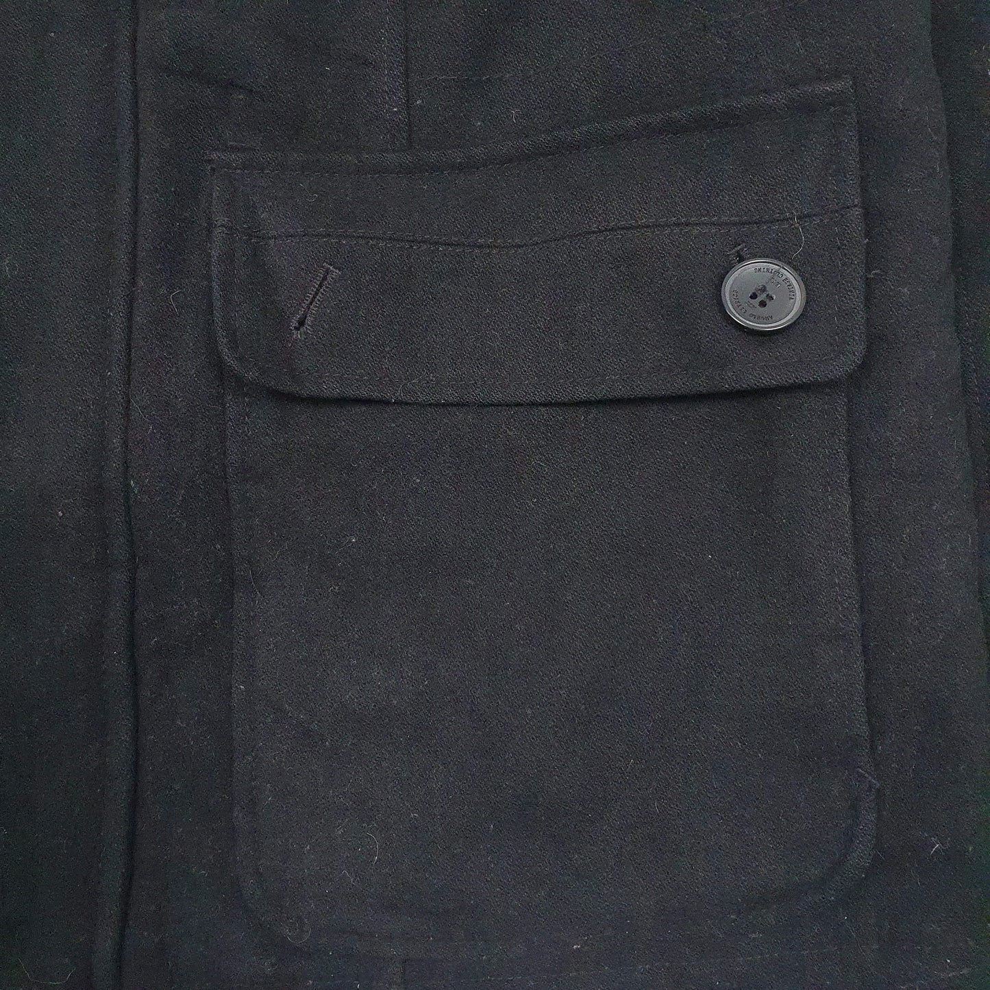 Mens Black Angela Litrico   Coat