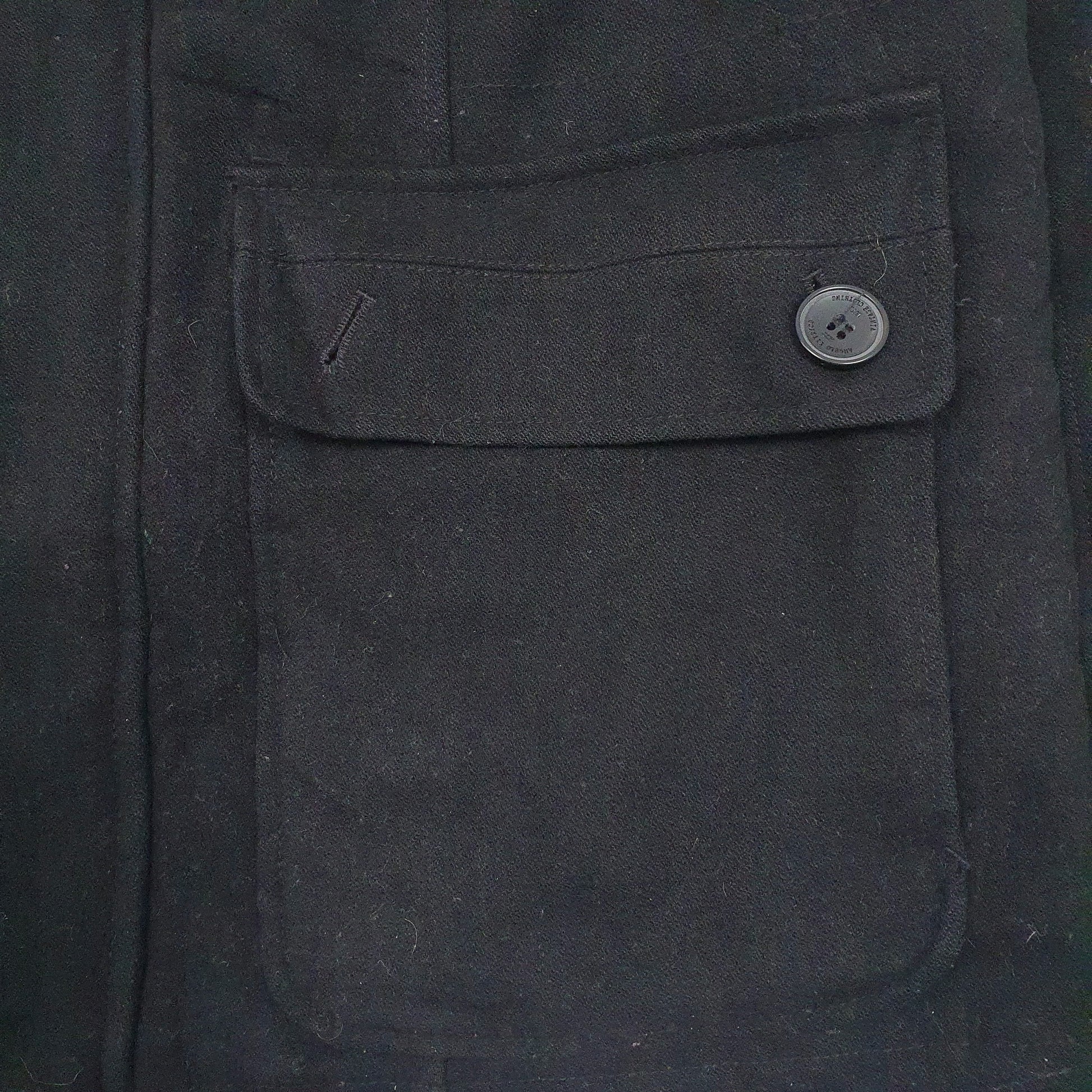 Mens Black Angela Litrico   Coat