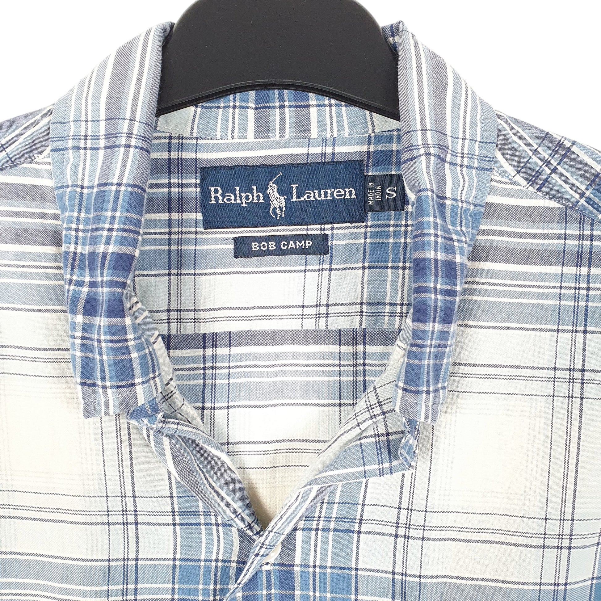 Mens Blue Ralph Lauren Bob Camp Short Sleeve Shirt