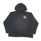 Mens Black Wrangler Work Wear Fleece Lined Hoodie Jumper