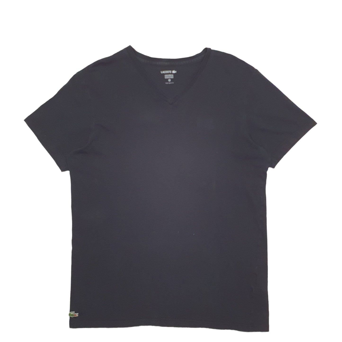 Mens Black Lacoste  Short Sleeve T Shirt