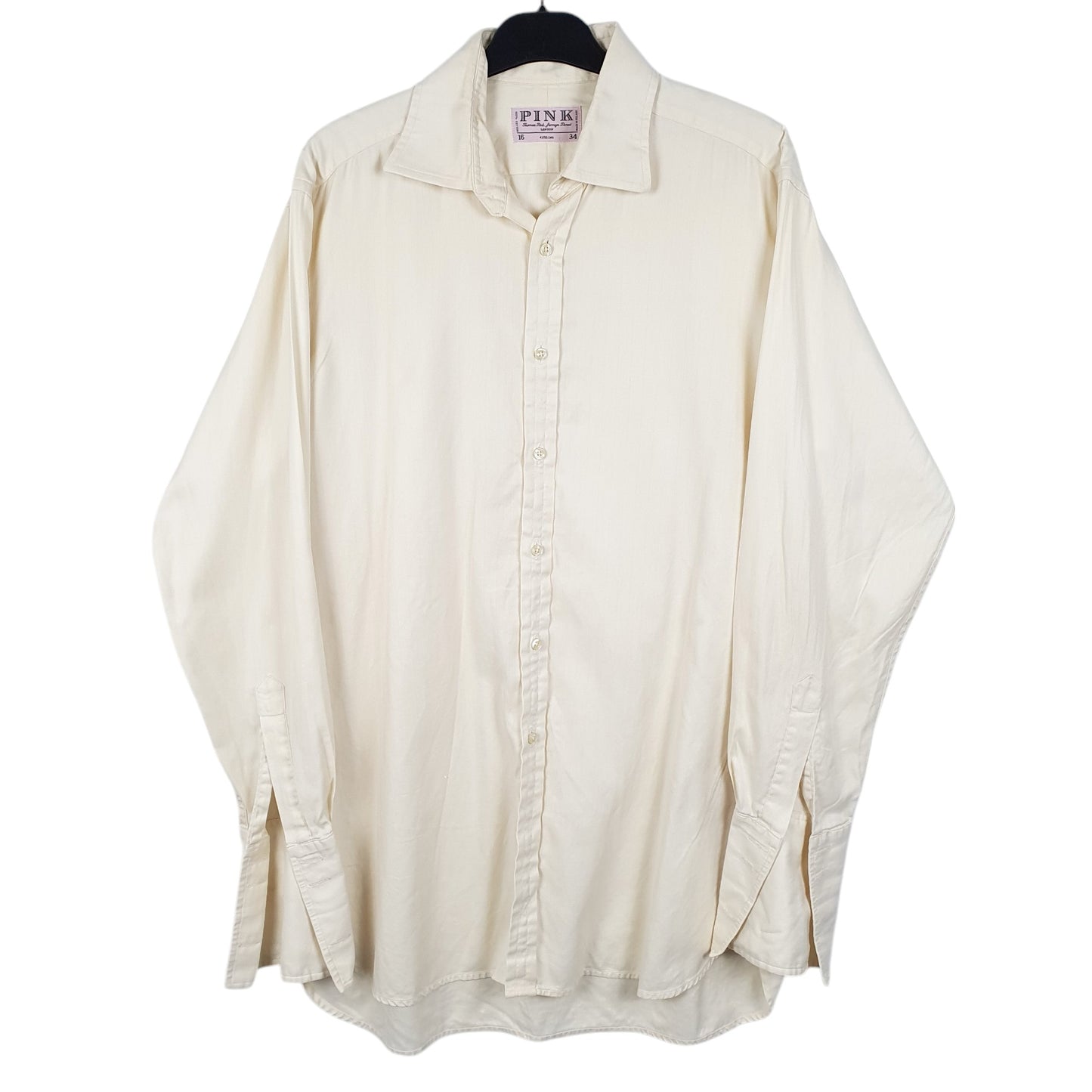 Mens Cream Yellow London Jermyn Street Long Sleeve Shirt