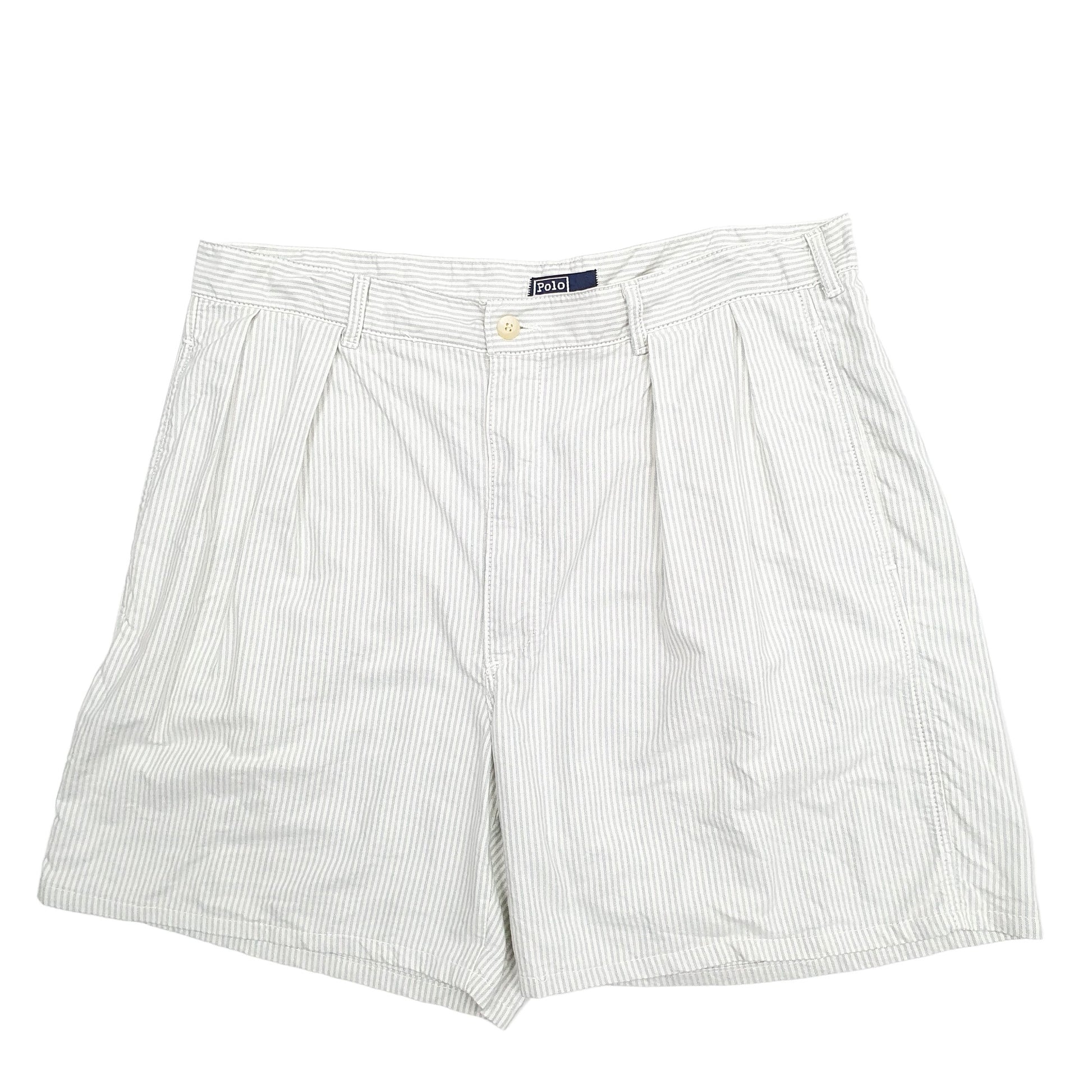 Mens White Polo Ralph Lauren Made In USA Vintage 80's Chino Shorts