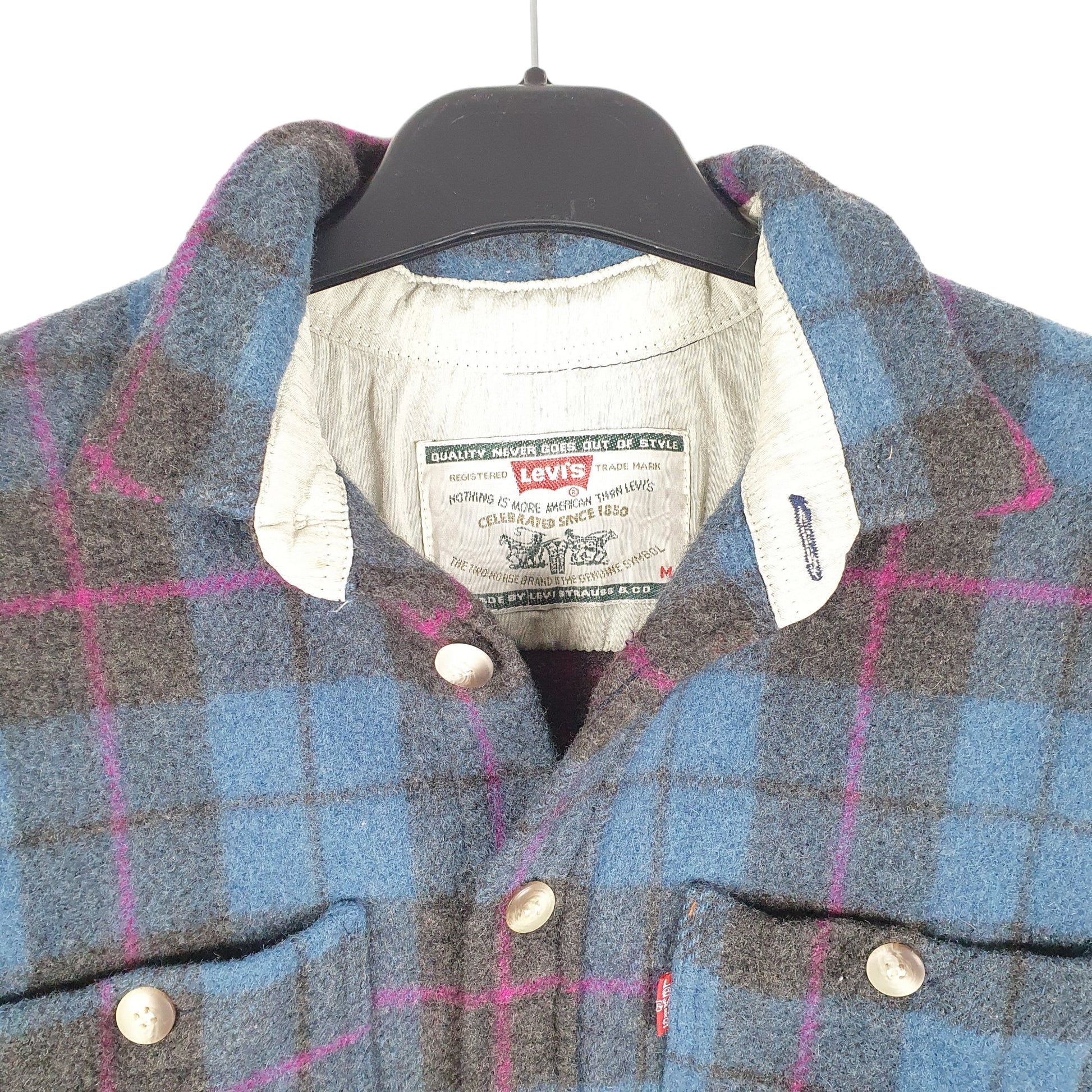 Levis Regular Fit Long Sleeve Wool Overshirt Shacket Lumberjack