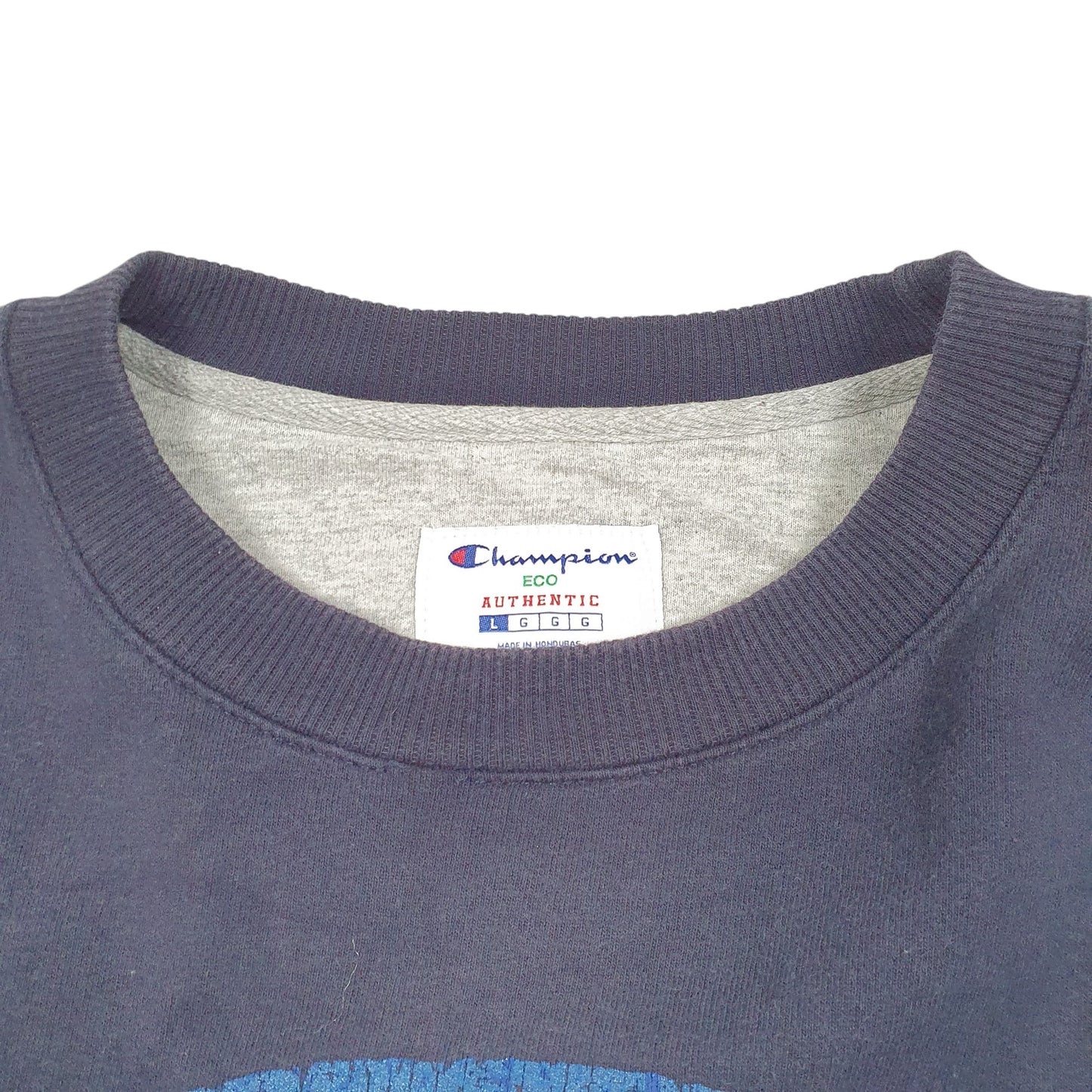 Mens Navy Champion C Logo Crewneck Jumper