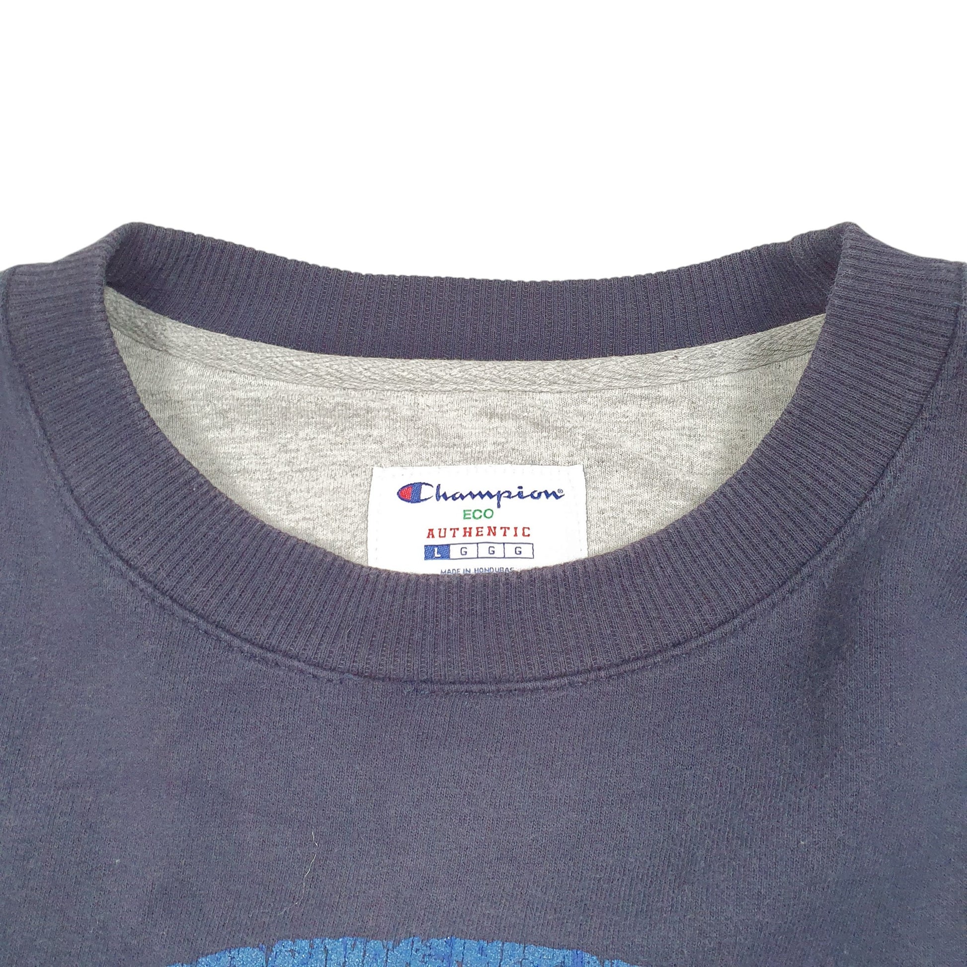 Mens Navy Champion C Logo Crewneck Jumper