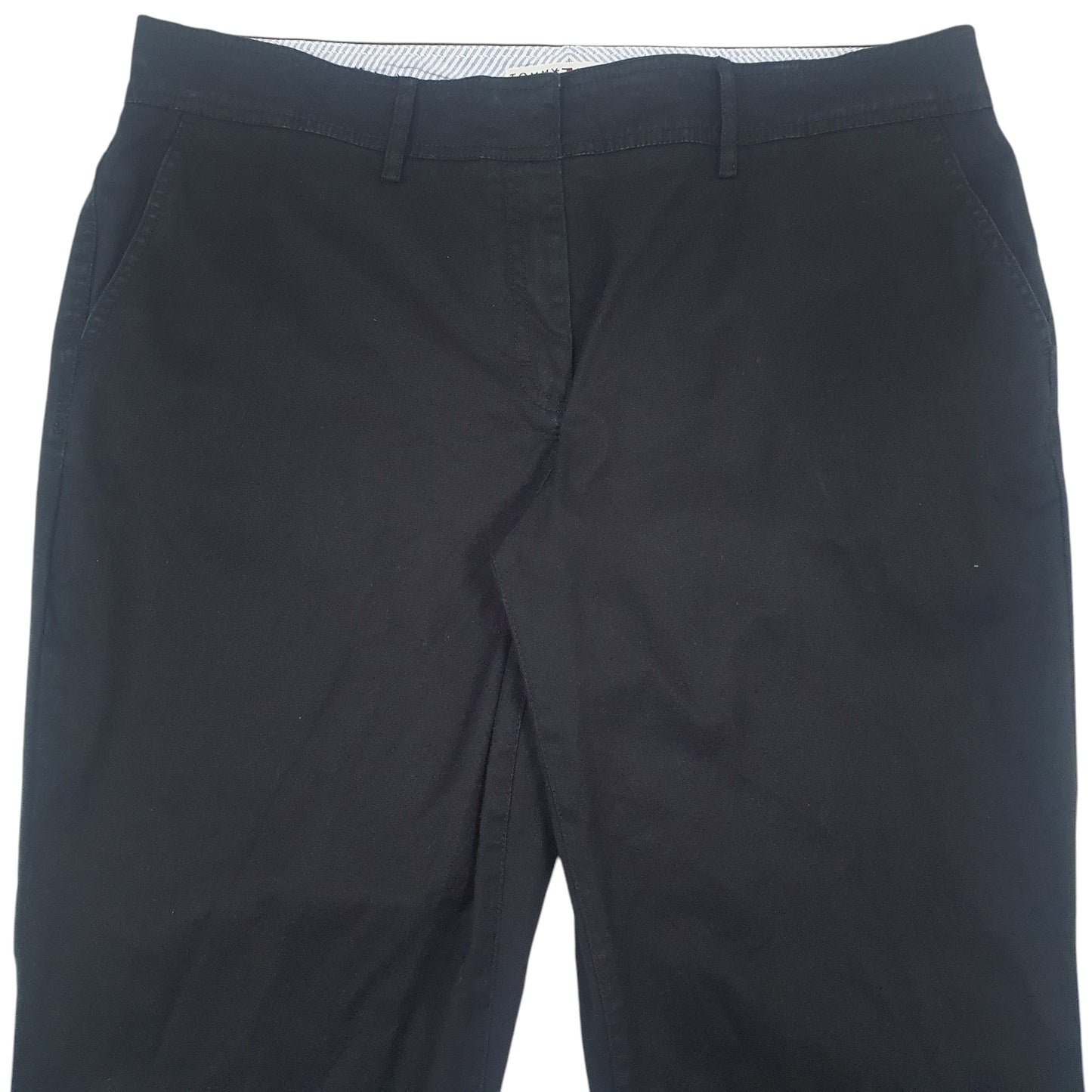 Womens Black Tommy Hilfiger  Chino Trousers
