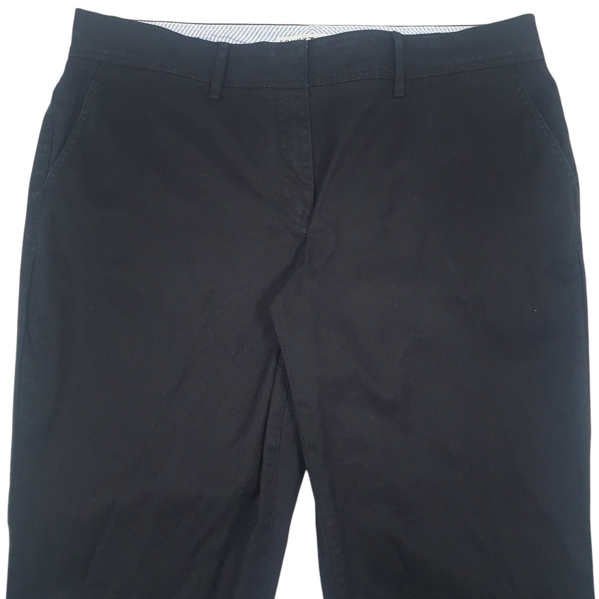 Womens Black Tommy Hilfiger  Chino Trousers