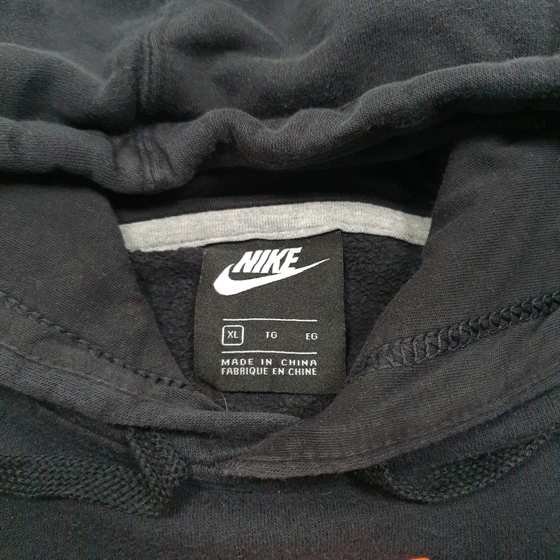 Mens Black Nike Box Logo Hoodie Jumper