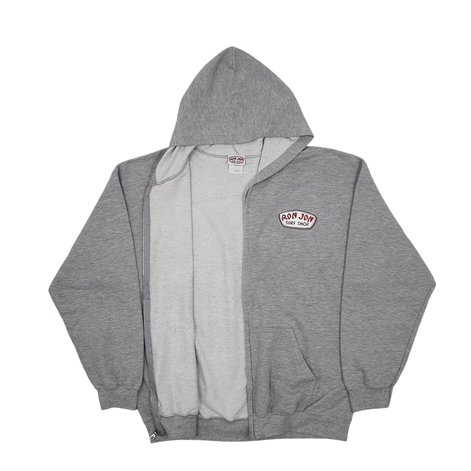 Mens Grey Ron Jon Surf Shop  Full Zip Jumper