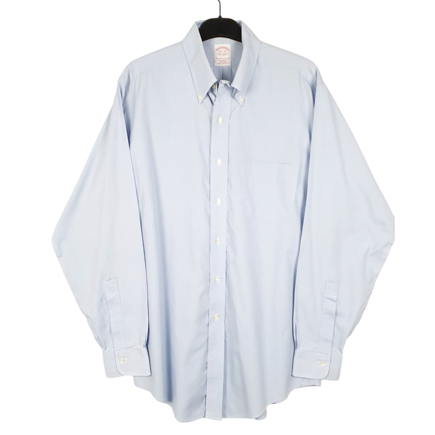 Mens Blue Brooks Brothers Houndstooth Long Sleeve Shirt