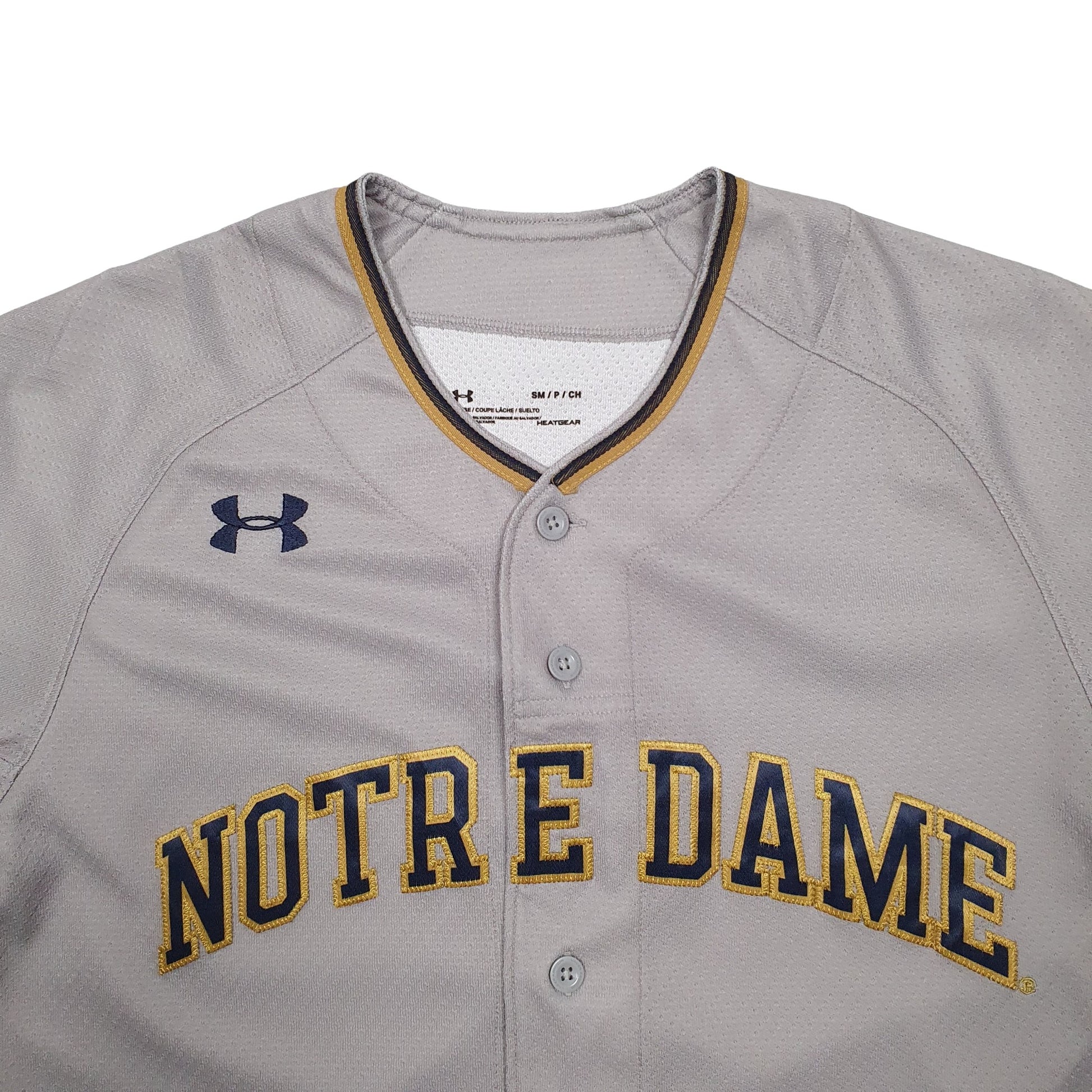 Mens Under Armour Short Sleeve MLB Baseball Jersey Notre Dame T