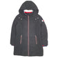 Womens Black Tommy Hilfiger Longline Parka Trench  Coat