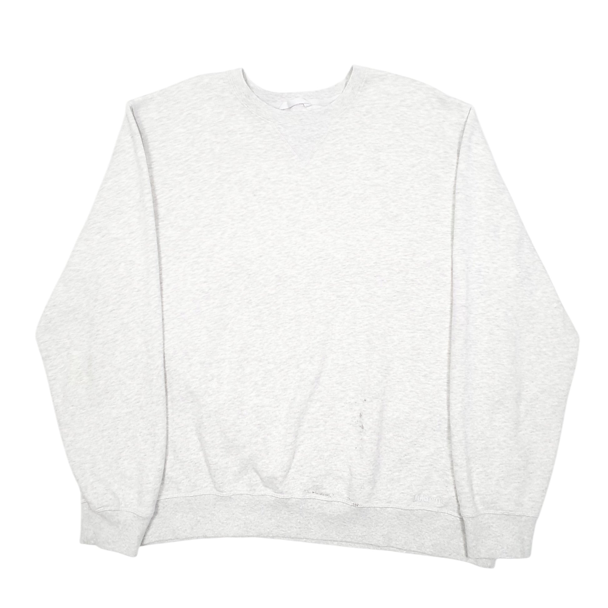 Mens Grey L.L.Bean Traditional Fit Crewneck Jumper