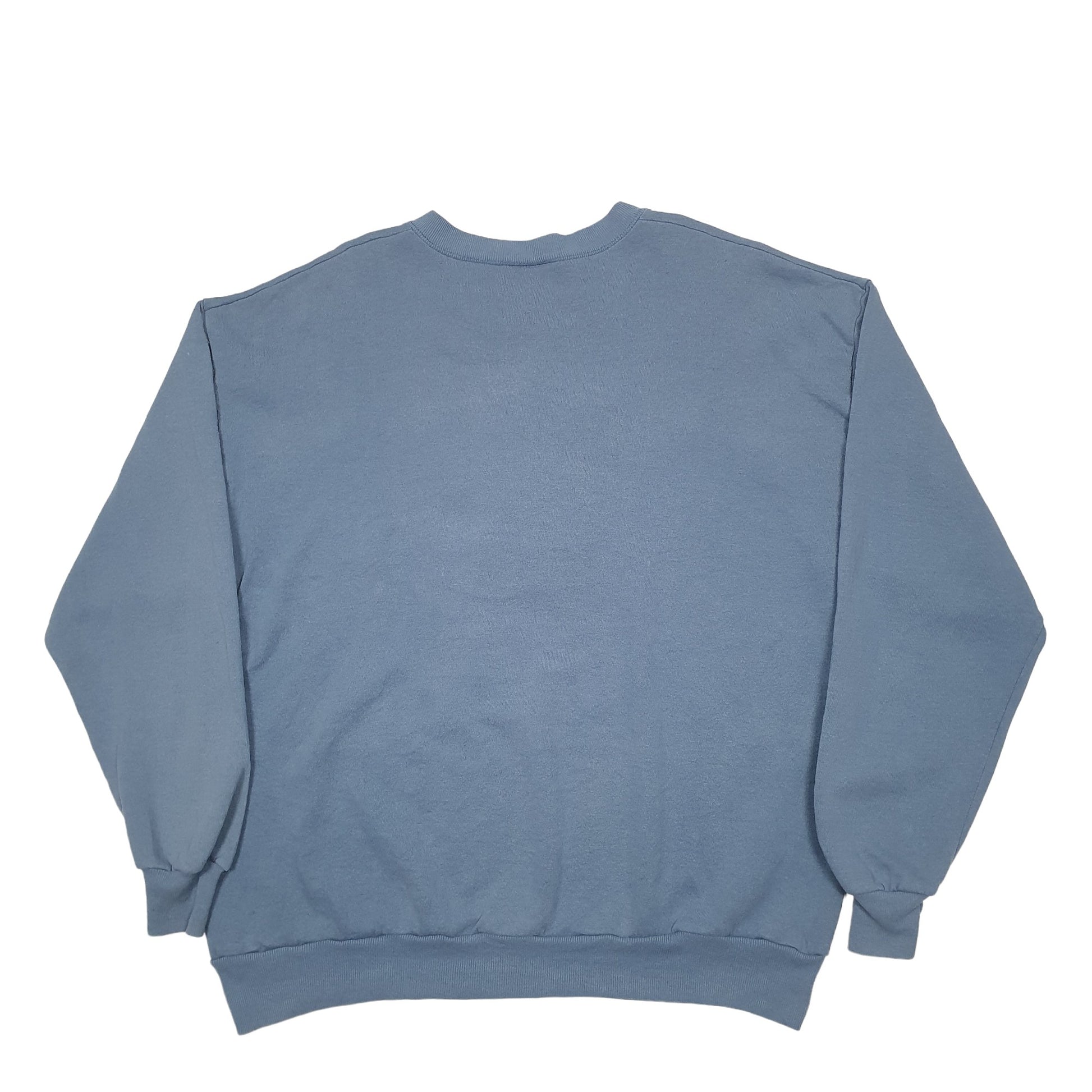 Mens Blue Jerzees  Crewneck Jumper