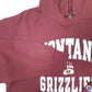 Mens Burgundy Champion Montana University Grizzlies USA Hoodie Jumper