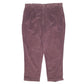 Mens Burgundy Dockers Double Pleated Corduroy Trousers