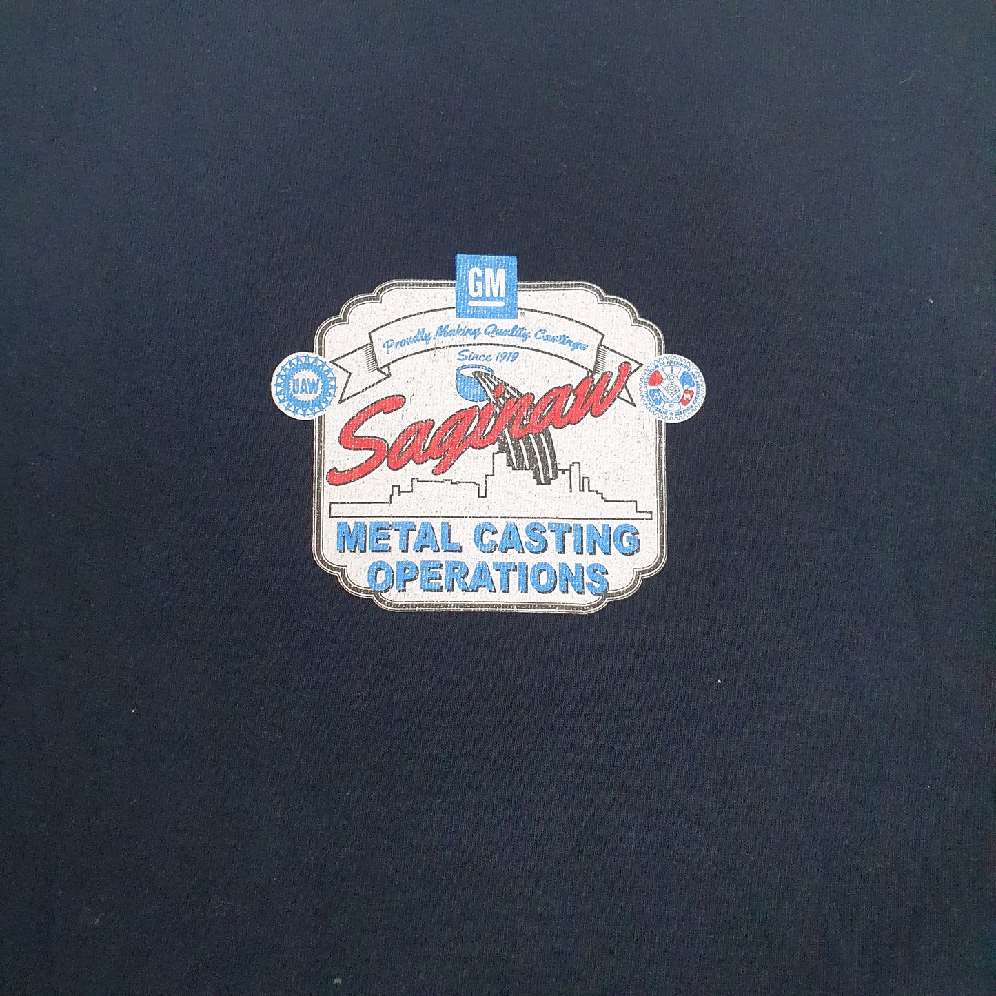 Mens Black Union Made Made In USA Preshrunk Short Sleeve T Shirt