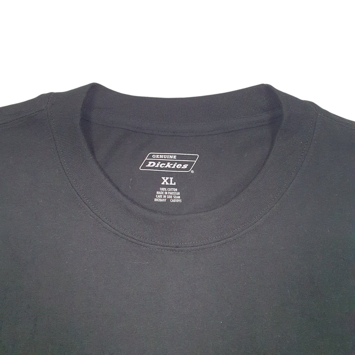 Mens Black Dickies Pocket Workwear Cool & Dry Short Sleeve T Shirt