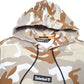 Mens White Timberland Box Logo Spellout Camouflage Desert Hoodie Jumper