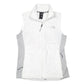 Womens White The North Face Fleece Zip Hoodie Coat