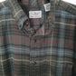 Mens Green L.L.Bean Flannel Overshirt Long Sleeve Shirt
