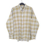 Mens Grey Barbour Flannel Overshirt Winter Check Long Sleeve Shirt