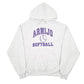 Mens Grey Jerzees Armijo Softball USA Spellout Hoodie Jumper