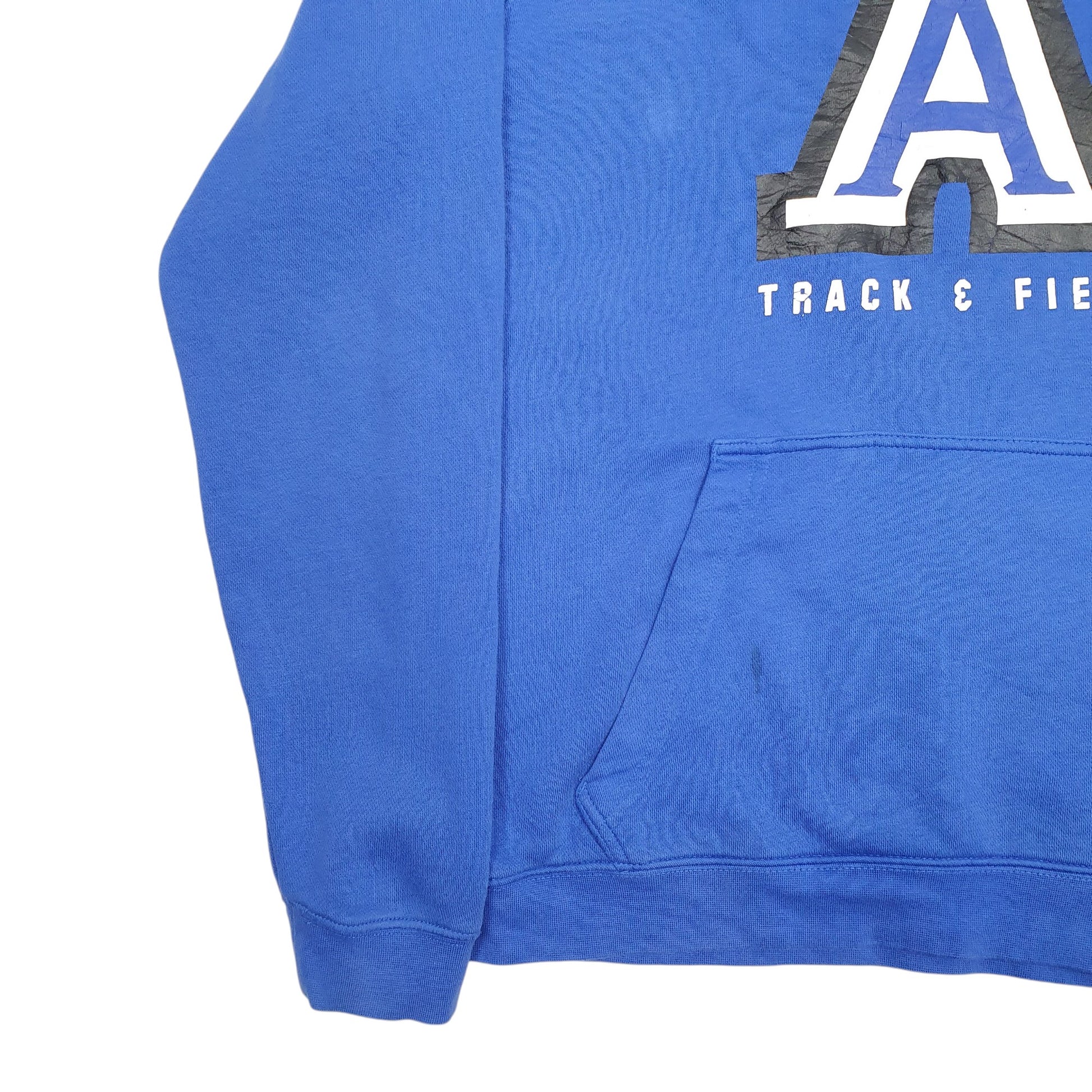 Mens Blue Nike Track And Field Spellout Hoodie Jumper