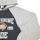 Womens Black Holloway Wolverine Pride USA Spellout Football College Hoodie Jumper