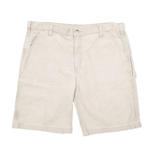 Mens Beige Carhartt Workwear 100246 Relaxed Carpenter Shorts