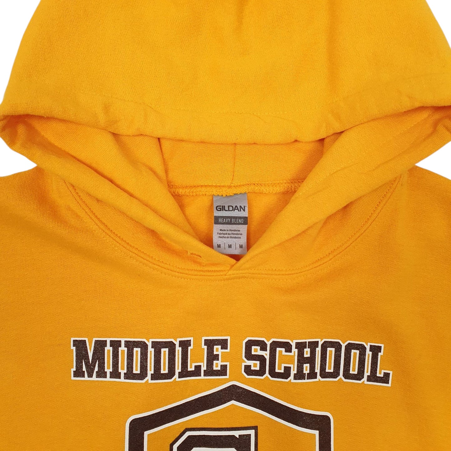 Mens Yellow Gildan  Hoodie Jumper