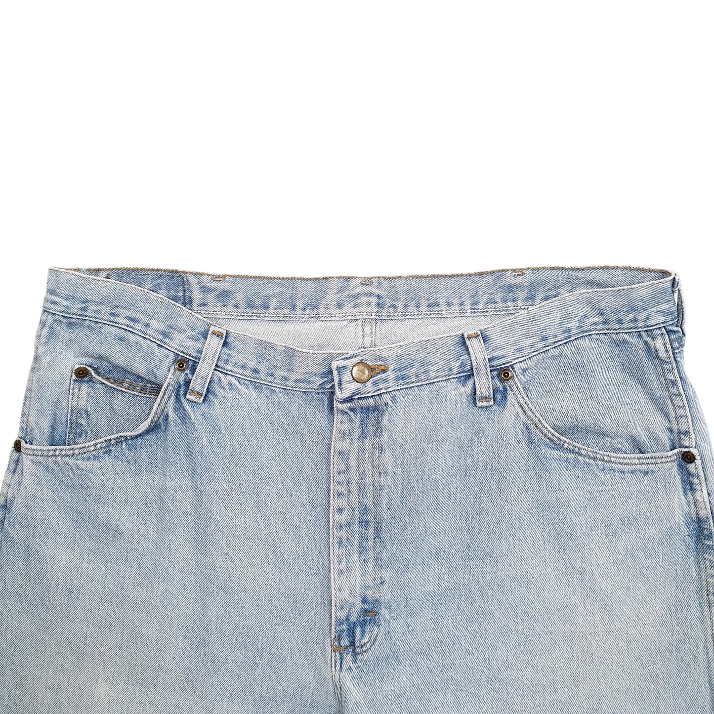 Mens Blue Wrangler Denim Jeans Jorts Denim Shorts