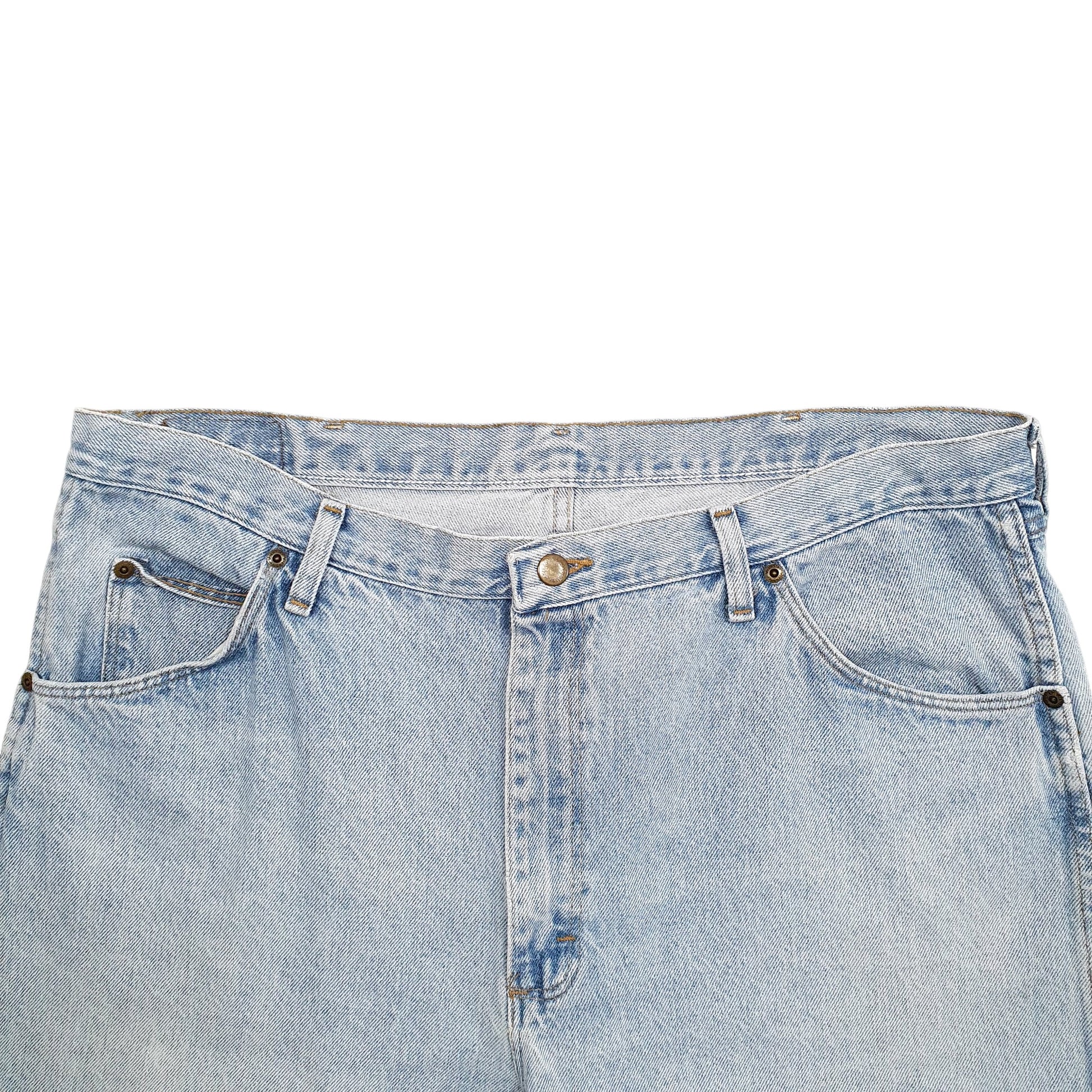 Mens Blue Wrangler Denim Jeans Jorts Denim Shorts