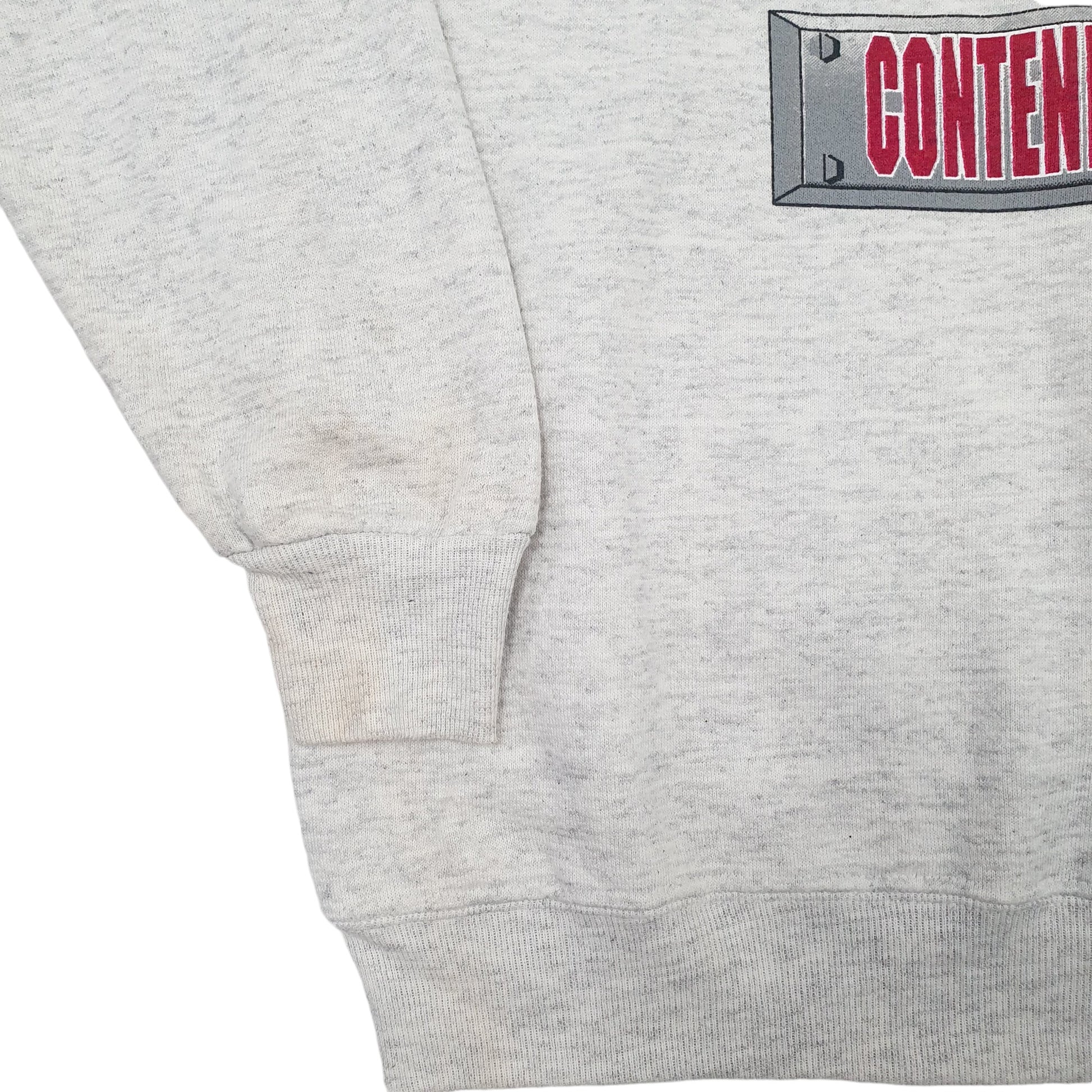 Mens Grey Lee Vintage 1990s Made in USA Alabama USA College Crewneck Jumper