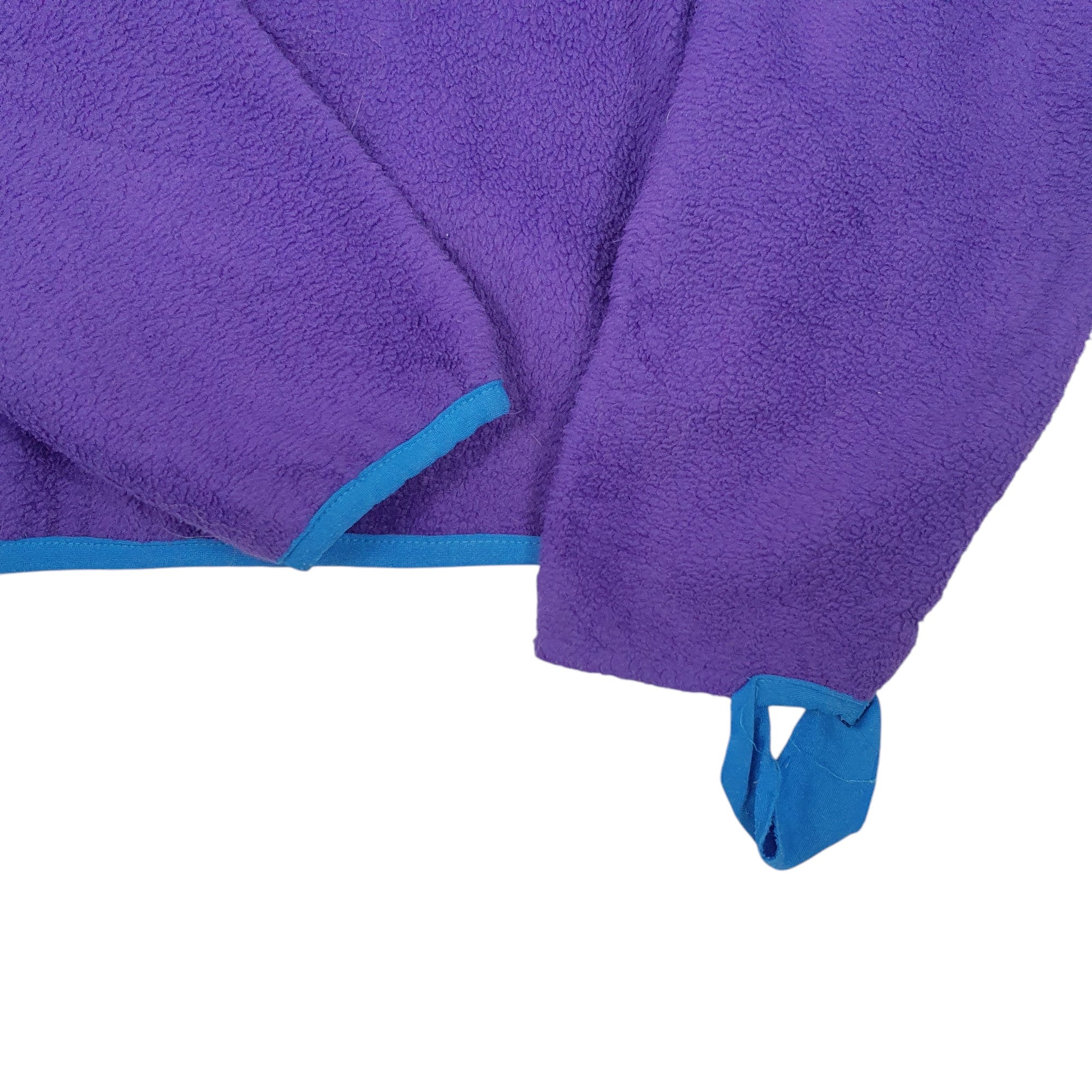 Womens Patagonia Purple Quarter Zip Button Up Vintage 90s Made In