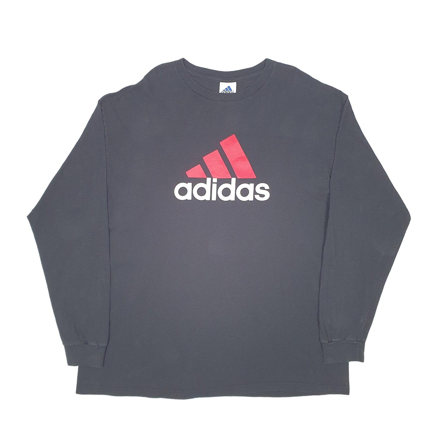Mens Black Adidas  Long Sleeve T Shirt
