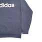 Mens Navy Adidas Spellout Crewneck Jumper