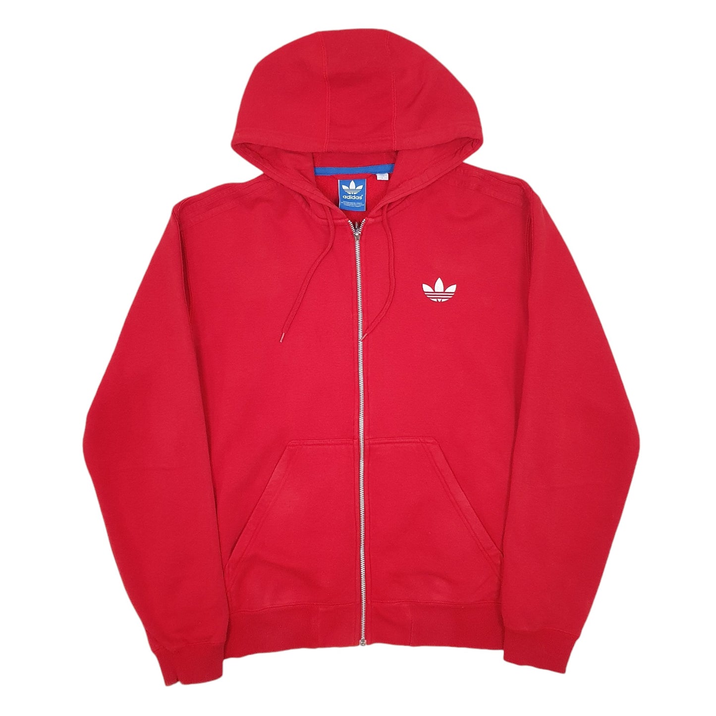 Mens Red Adidas  Full Zip Jumper