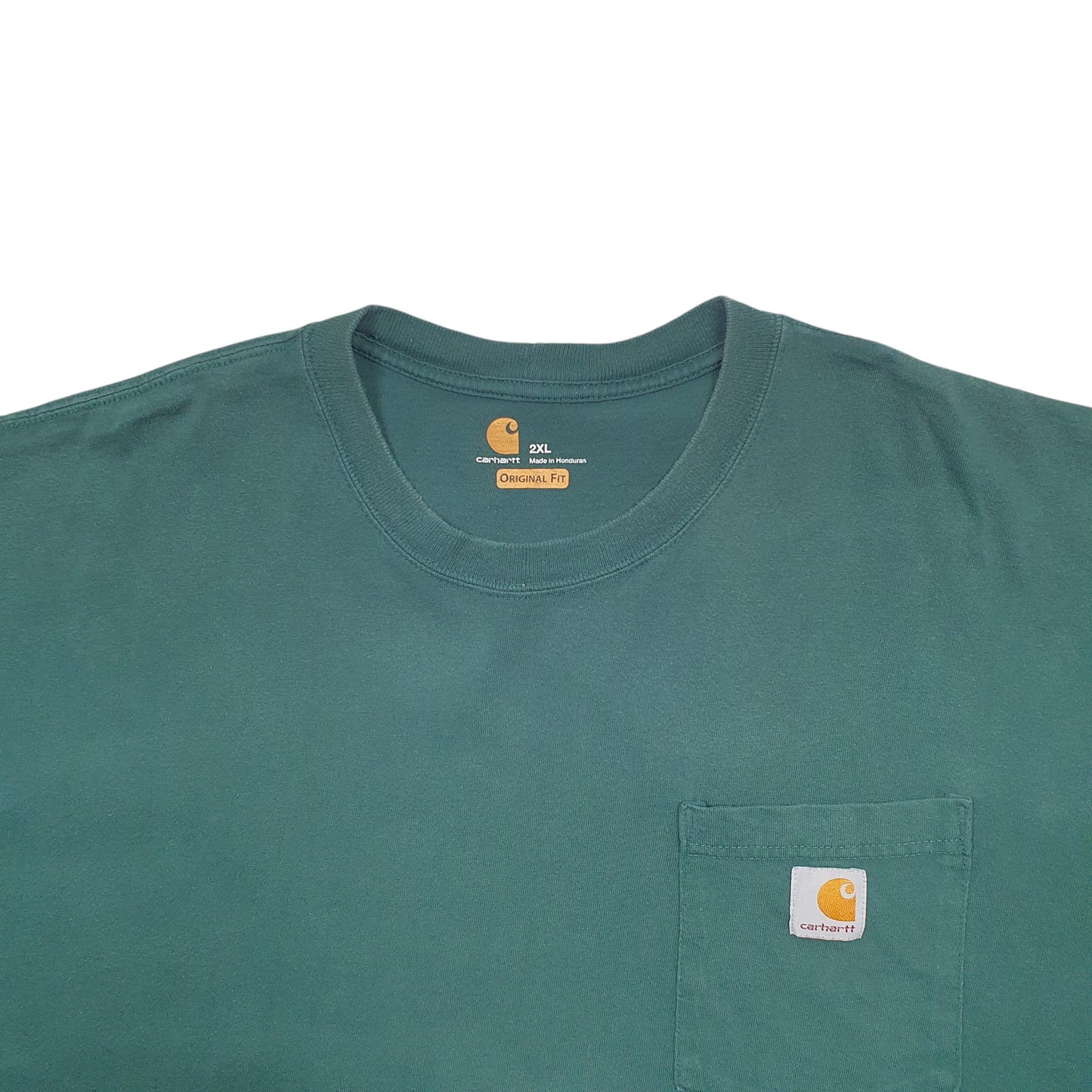 Mens Green Carhartt  Short Sleeve T Shirt