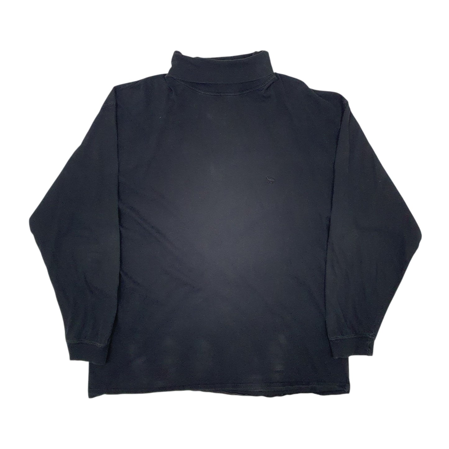 Mens Black Camel Lightweight Crewneck Jumper