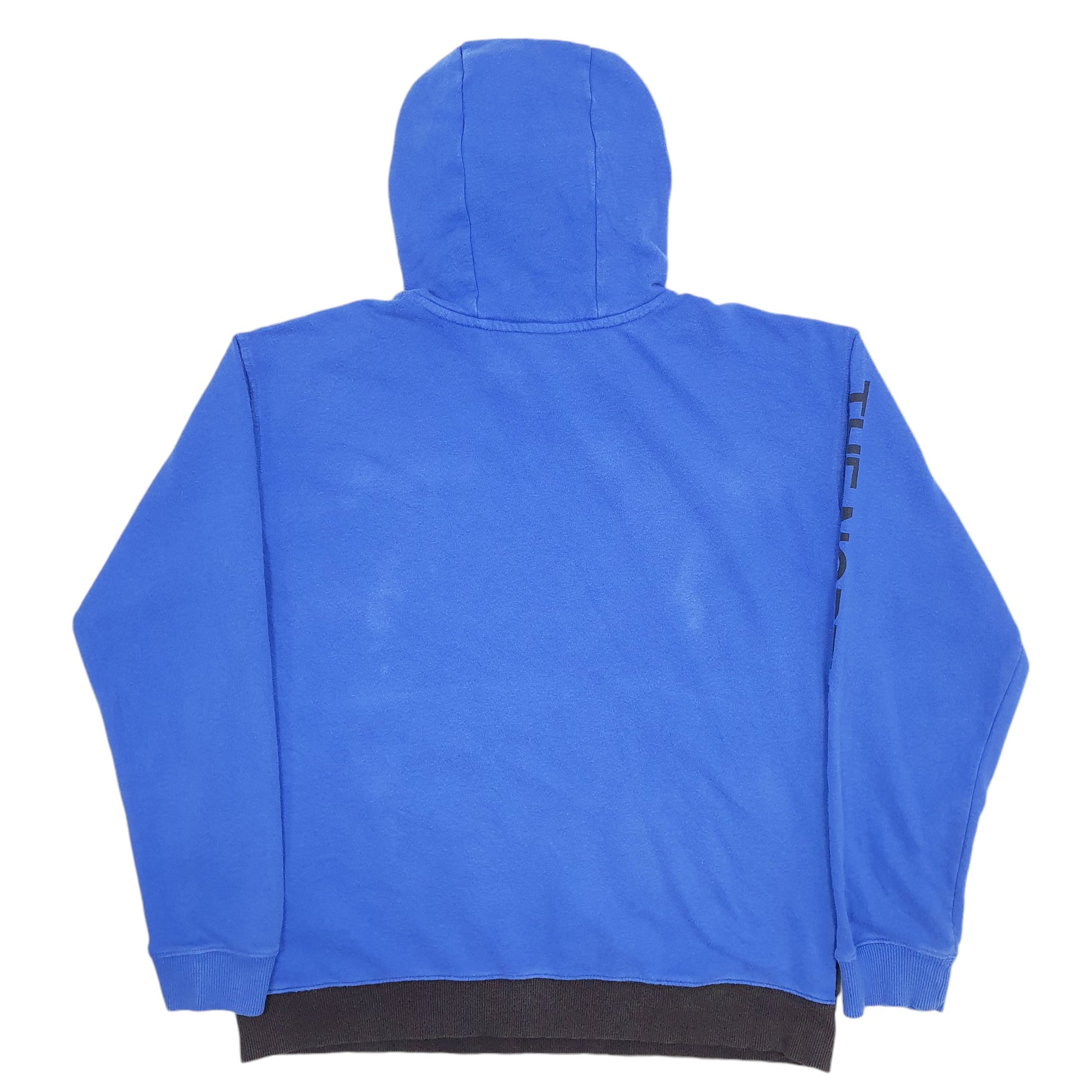 Mens Blue The North Face Spellout Hoodie Jumper