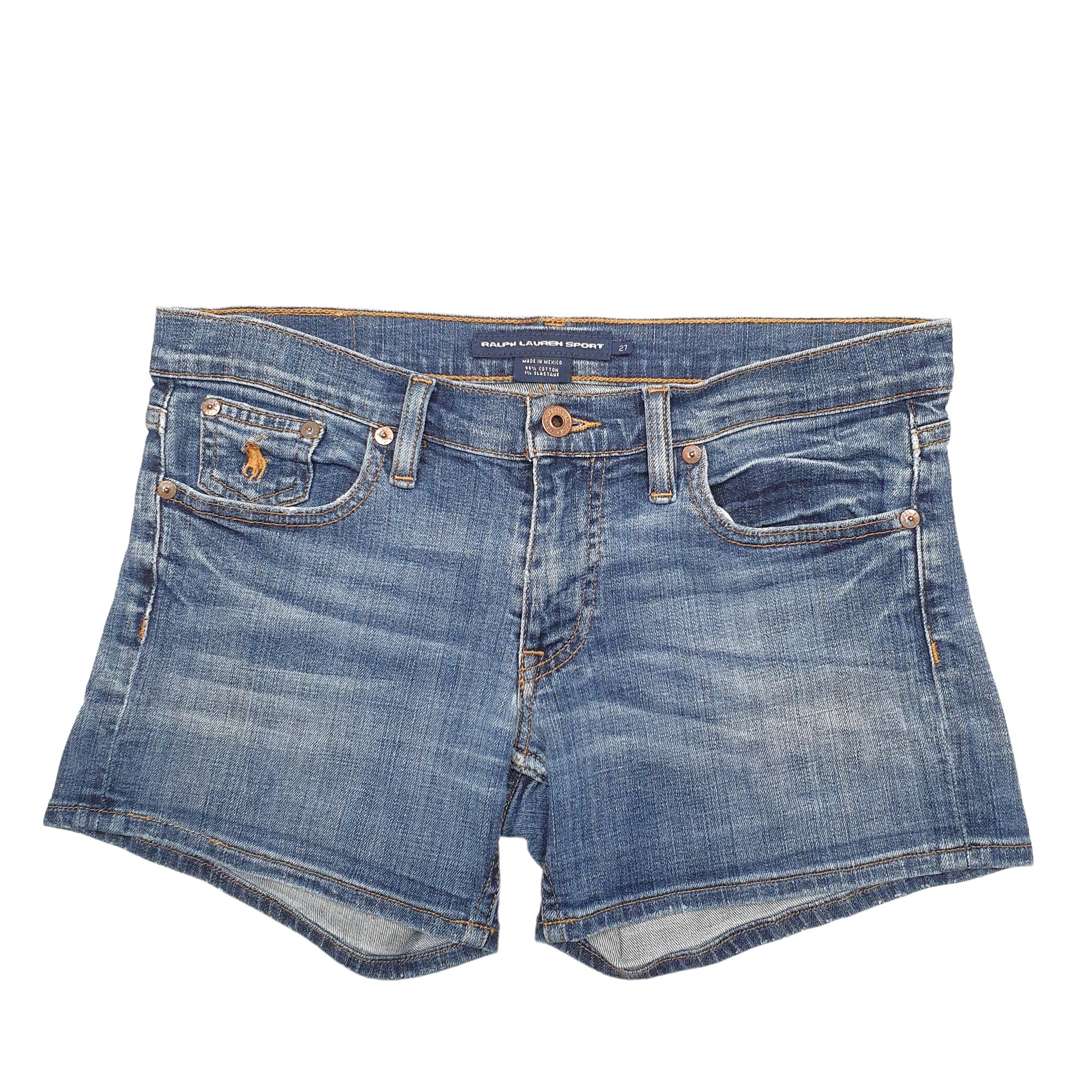 Womens Polo Ralph Lauren Blue Denim Shorts Bundl Clothing