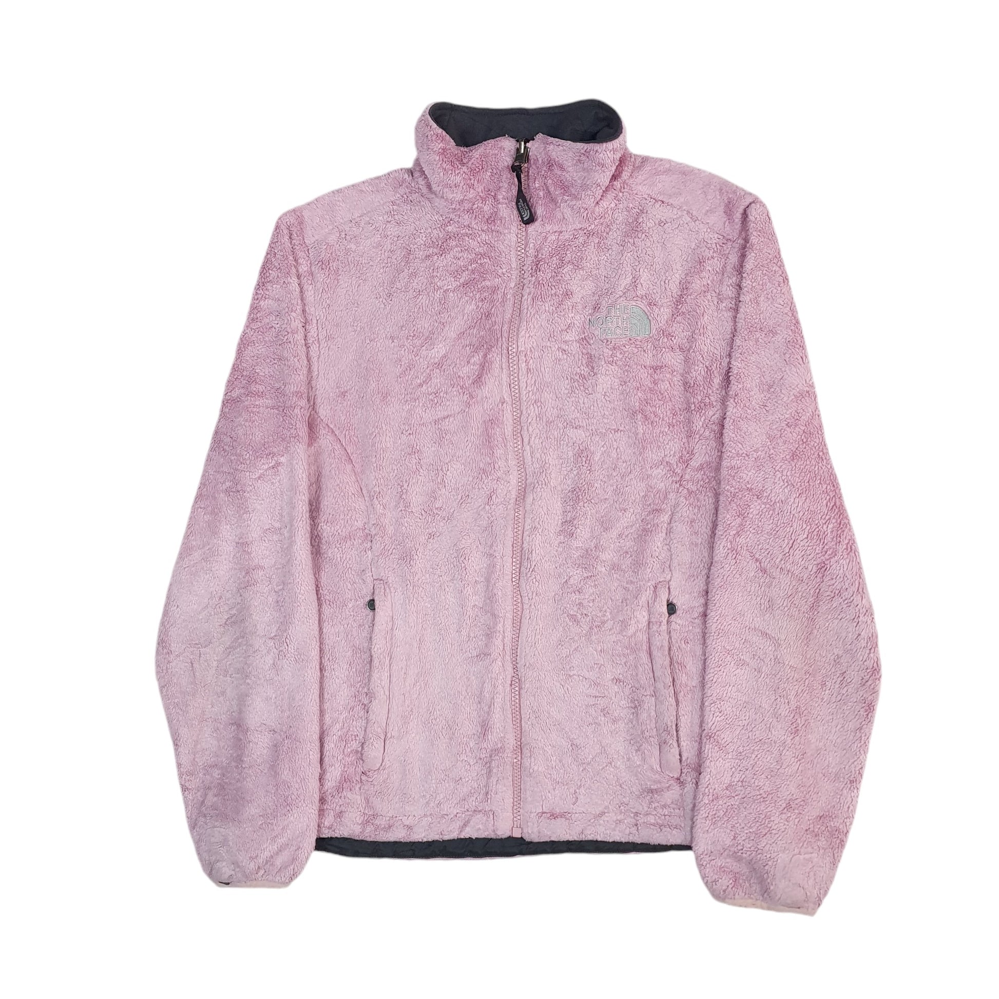 Womens Pink The North Face Fluffy Full Zip Jumper