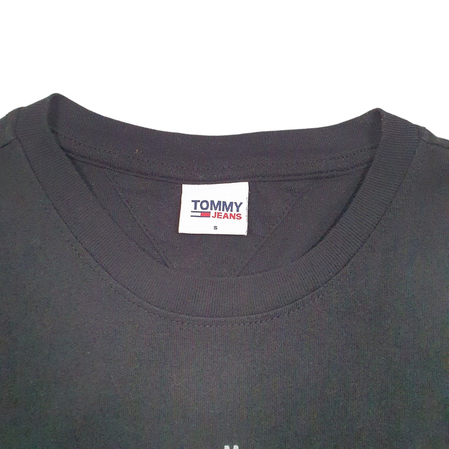 Mens Black Tommy Hilfiger Jeans Short Sleeve T Shirt
