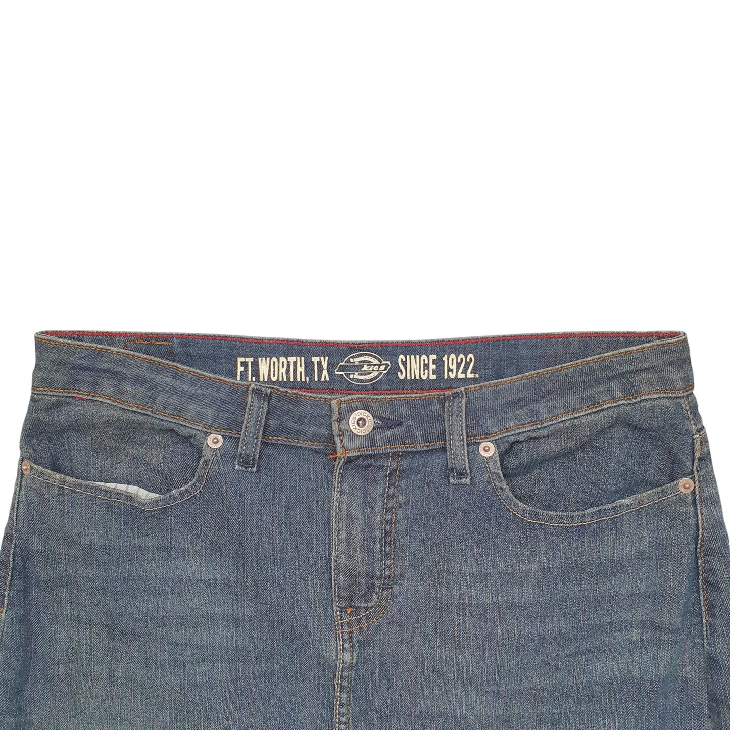 Womens Blue Dickies Skirt Denim Shorts