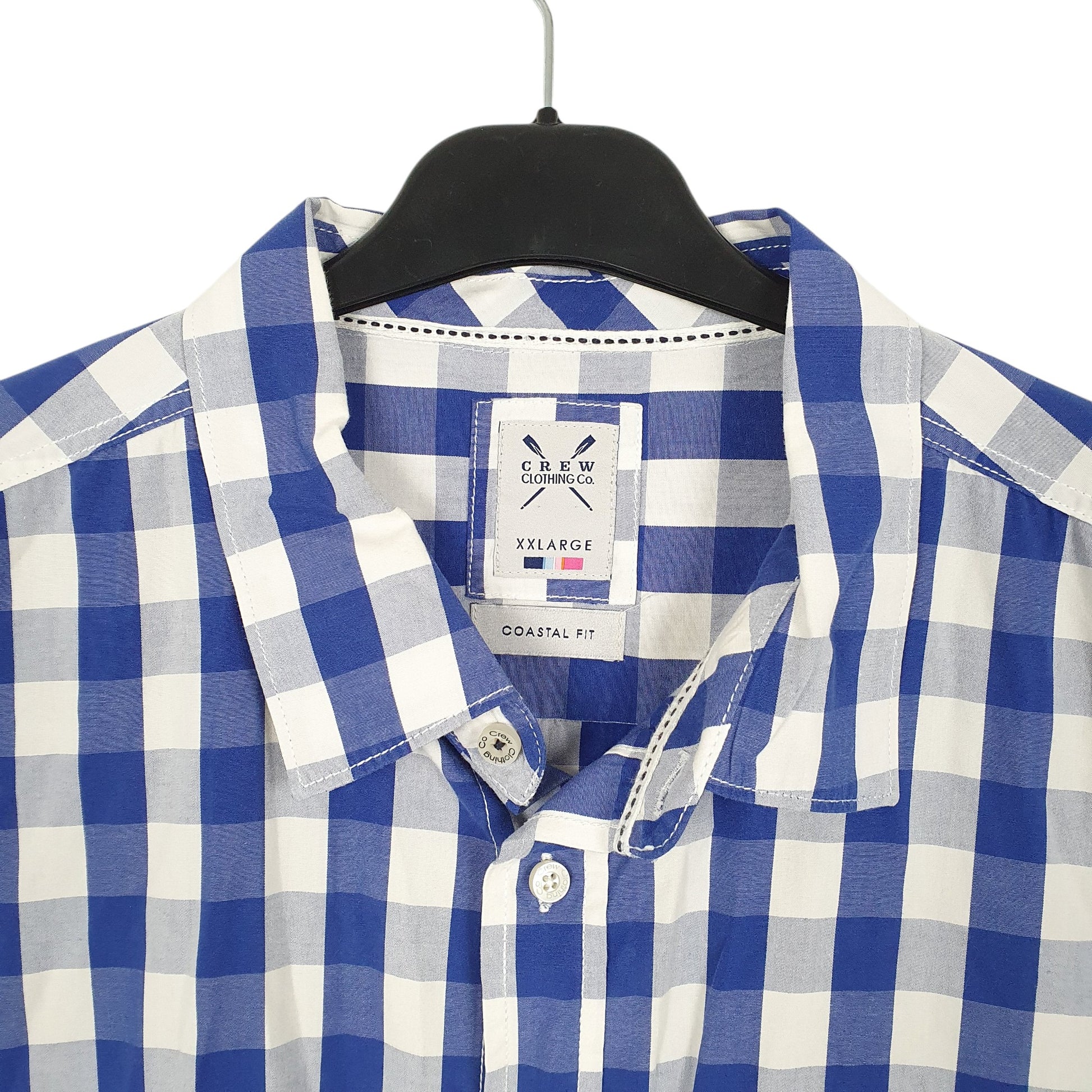 Mens Blue Crew Clothing Coastal Long Sleeve Shirt