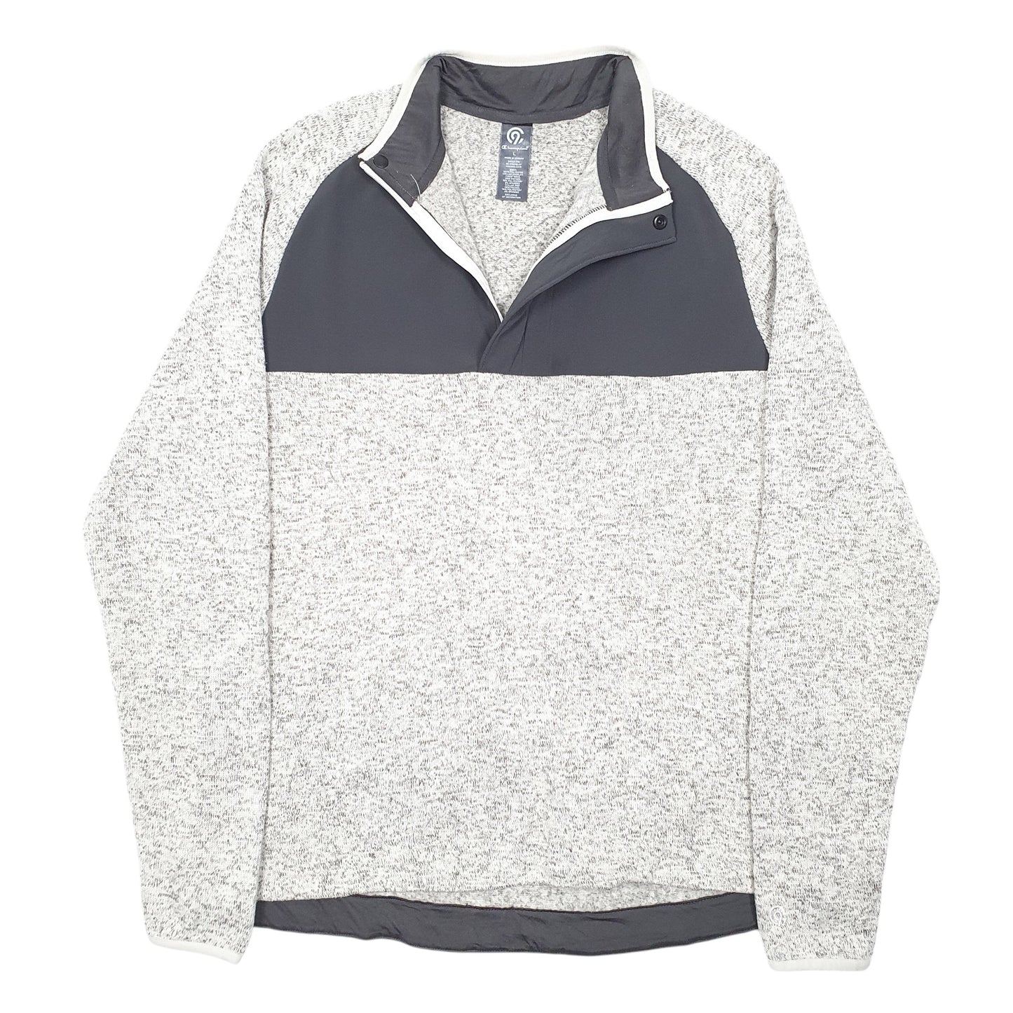 Mens Grey Champion C9 Quarter Zip Jumper