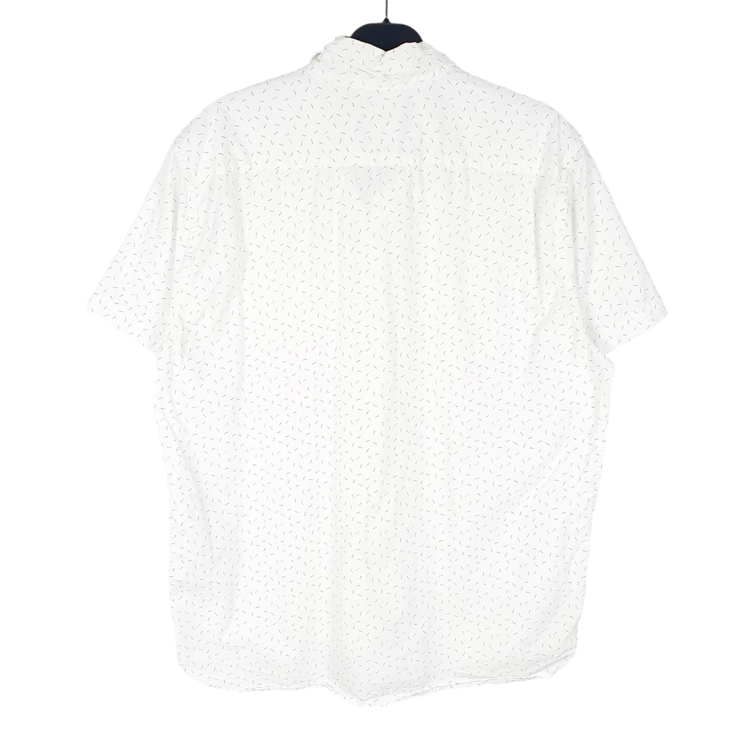 Mens White Levis Dots Print Summer Short Sleeve Shirt